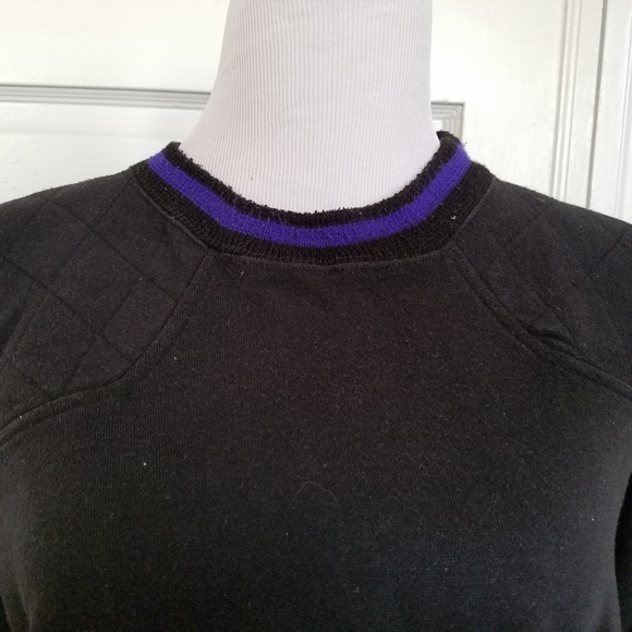 Steeple Chase 2X Sweatshirt Black with Purple Trim - Picture 1 of 5